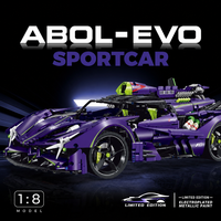Guly 10614 1:8 Apollo Mechanical Hypercar Building Block Set Engineering Model Kit for Adult Enthusiasts Collectors and Fans
