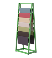 Présentoir en tissu métallique présentoir vertical pour tapis présentoir en tissu multicouche prend en charge la personnalisation directe en usine