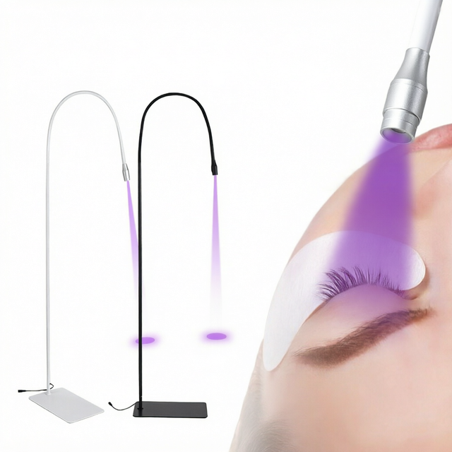 UV LED Lash Lamp Foot Pedal Touch Control Adjustable Focus Eyelash Extension Light