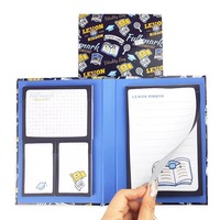 Calendrier de bureau écologique Kawaii directement de l'usine avec bloc-notes adhésifs, ensemble de notes autocollantes mignonnes A6 B5 B6 à prix avantageux