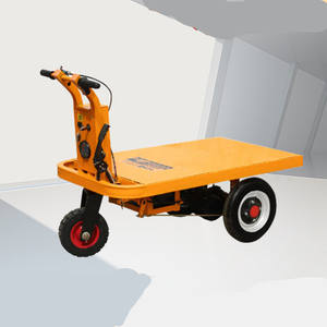 Véhicules de transport à plat de chantier camions à plat poussés à la main électriques pour le chargement/déchargement de cargaisons de pose de briques - Product Image 2