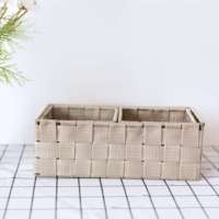 Porte-chaussures portable vente en gros petit organisateur en nylon durable fait à la main paniers pour enfants pour étagères panier de rangement en nylon