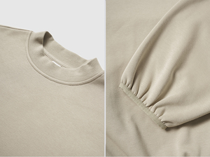 Felpa con scollo Mockneck GSM 325 personalizzata con maniche a pipistrello in pile felpa felpa con cappuccio da uomo - Product Image 3