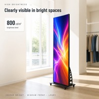 Display LED P2.5 per Interni, Totem Digitale da Pavimento 1920x1080 (1080P) IP44 HDR 1000 600-800cd/m2 per Negozi, Centri Commerciali, Hotel