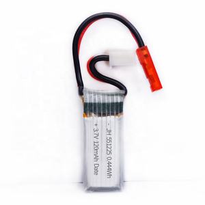 Batterie Li-polymère au lithium 3,7 V 120 mAh 10C <span class=keywords><strong>de</strong></span> marque JH, modèles 701225, 601225, 551225, <span class=keywords><strong>prix</strong></span> usine, 500 cycles, pour hélicoptère RC - Product Image 2