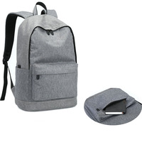Sac à dos portable personnalisé en polyester durable unisexe avec fermeture éclair, 15 pouces, pour adolescents, étudiants, usage quotidien, voyages et école