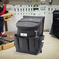 Sac à outils de construction pour électriciens et charpentiers, robuste, multi-poches, organisation, nylon imperméable, polyester, marteau, pinces, OEM