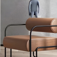 Canapé en velours rembourré pour salon moderne, fauteuil de loisirs au design élégant, structure en bois, idéal pour la lecture et la détente dans la chambre ou la salle à manger