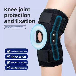 Coudière de sport professionnelle médicale antidérapante en Spandex et Nylon, à compression, anti-choc, pour la protection du ménisque et la protection des genoux lors de la pratique des activités physiques. - Product Image 4
