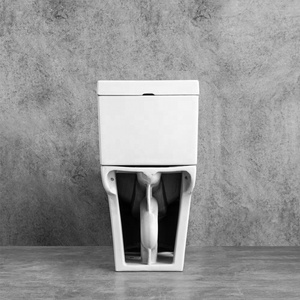 Nhà máy giá rẻ phòng tắm tầng gắn gốm siphonic nhà vệ sinh WC nước Closet Trắng thuôn dài hai mảnh nhà vệ sinh - Product Image 6