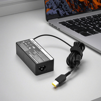 Adaptateur secteur pour ordinateur portable électrique personnalisé 20V 3.25A 65W, chargeur mince, USB carré, protections PD OTP OCP, câble pliable rétractable