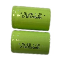 Baterai LongTTech Ni-MH AA 2/3A1200mAh 1.2V Nikel-Metal Hidrida Dapat Diisi Ulang Lebih dari 500 Siklus untuk Elektronik Konsumen & Mainan