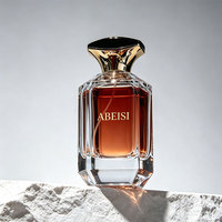 Vente directe d'usine, flacon de parfum carré en verre transparent de 100 ml avec pulvérisateur à impression sérigraphique, boîte personnalisée, étiquette privée pour cadeaux
