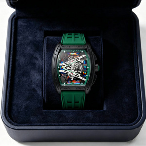 Montre à quartz <span class=keywords><strong>Richard</strong></span> Cask pour homme, cadran ajouré, bracelet en acrylique, affichage à aiguilles, boîtier en alliage, style professionnel et tendance, vente en gros - Product Image 4