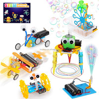 Jouets STEM DIY 6 en 1 pour enfants : Voiture d'équilibre à dessiner, Robot reptile, Kits scientifiques, Jouets éducatifs de robotique et d'ingénierie scientifique