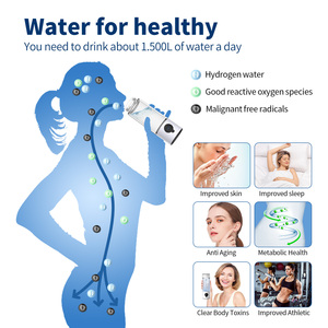 Sin BPA Electrólisis de agua Generador de hidrógeno Dispensador de agua Generador de gas de hidrógeno Inhalador de hidrógeno portátil - Product Image 2