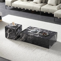 SHIHUI moderne nordique Unique en marbre naturel Table basse alto meubles de salon avec socle décoratif meubles de maison