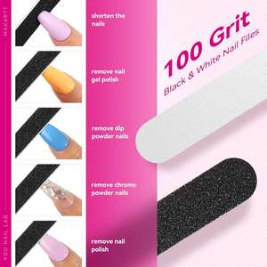 Limas de Uñas Desechables Profesionales y Limas de Esmeril de Grano 100/180, Coloridas, Medianas, para Uso en Salón, con Opción de Logotipo Personalizado - Product Image 2