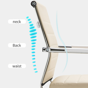 Chaise <span class=keywords><strong>de</strong></span> <span class=keywords><strong>bureau</strong></span> en cuir <span class=keywords><strong>blanc</strong></span> ergonomique moderne pour femme, prix <span class=keywords><strong>de</strong></span> gros bas - Product Image 5
