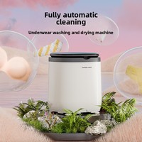 Mini machine à laver portable étanche et rotative pour sous-vêtements, chaussettes et vêtements de bébé, double usage, petite machine ménagère transfrontalière