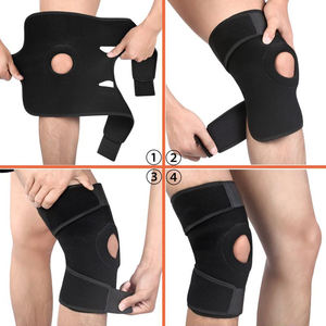 Rodillera Flexible de Neopreno con Diseño de Rótula Abierta, 3 Correas, Almohadilla de Gel de Silicona, Protección Profesional para Deportes - Product Image 5