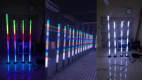 Tubo LED RGB 360 con Control Inalámbrico por Software DMX512 IP65, Luz Matricial de Alto CRI 90