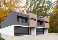 Kits populaires résidentiels préfabriqués de structure métallique de grange en métal avec des maisons de panneaux d'isolation
