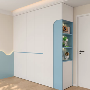 <span class=keywords><strong>Armadio</strong></span> Moderno per Camera da Letto dei Ragazzi, per Piccoli Appartamenti, Porta Singola fino al Soffitto, Blu, Grande Capacità, <span class=keywords><strong>Cabina</strong></span> <span class=keywords><strong>Armadio</strong></span> Personalizzabile - Product Image 2