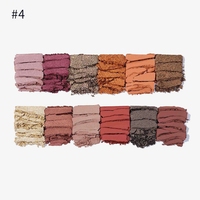 Palette de 7 couleurs personnalisable avec logo privé, hautement pigmentée, fini satiné, scintillant, métallique, waterproof, longue tenue, sans cruauté, à base de plantes