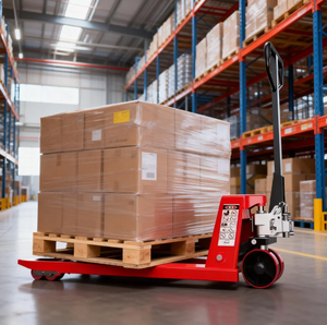 Гидравлический ручной домкрат для тяжелых условий эксплуатации - Ручная тележка для поддонов для складской логистики и обработки материалов - Грузоподъемность 1,5 тонны - Product Image 4