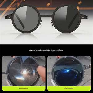 Lunettes de soleil polarisées rotatives réglables 2025 Fashion Speed Dimming Round Diriving avec filtre ND UV400 pour hommes et femmes - Product Image 4