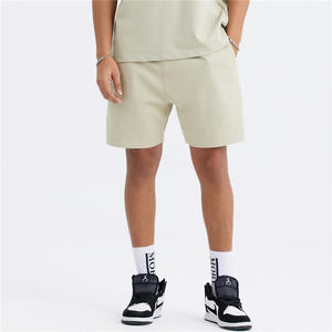 Short de sport à logo personnalisé unisexe 100% coton éponge française surdimensionné poids lourd motif solide vêtements de sport et de loisirs pour hommes - Product Image 3