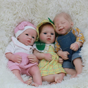 Kit de Muñeca <span class=keywords><strong>Reborn</strong></span> de 16 Pulgadas, Cuerpo Completo de Silicona Platino Sólida, Juguete Suave de Colección <span class=keywords><strong>con</strong></span> <span class=keywords><strong>Ojos</strong></span> Abiertos y <span class=keywords><strong>Cerrados</strong></span>, Pintado, Regalo para Niñas - Product Image 1