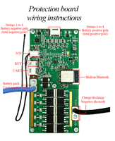 YDE 12V NMC y LFP 4S Smart BMS 40A-200A con UART/RS485/CAN para Bicicletas Eléctricas/Scooters