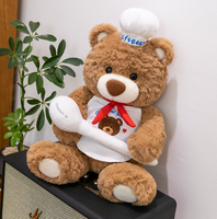 Haute qualité Chef ours éducation bébé en peluche jouet personnalisé ours en peluche cadeau jouet