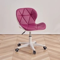 Chaise d'ordinateur pour bureau à domicile, chaise à dossier pour chambre à coucher, balcon, tabouret de coiffeuse, chaise élévatrice pour dortoir étudiant, chaise d'étude et de maquillage