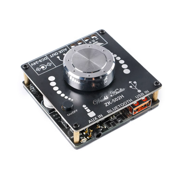 ZK-502H HIFI BT 5.0 TPA3116D2 Digital Power Audio Amplifier board 50WX2 Stereo AMP Amplificador Home Theater AUX USB