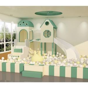 ชุดเครื่องเล่นสนามเด็กเล่นในร่มขนาดเล็ก ปี 2025 พร้อมสไลเดอร์ บ่อบอล และอุปกรณ์เกมนุ่มนิ่ม - Product Image 1