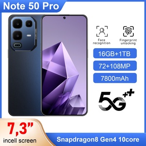 2025 Lưu ý 50 Pro 5g điện thoại thông minh LED hiển thị 108mp ai máy ảnh tính năng <span class=keywords><strong>Android</strong></span> 15 điện thoại di động điện thoại thông minh cho phiên bản toàn cầu - Product Image 4