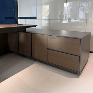 <span class=keywords><strong>Bureau</strong></span> de direction moderne haut de gamme en forme de L, en MDF, avec armoire de rangement, mobilier de <span class=keywords><strong>bureau</strong></span> intelligent pour directeur général - Product Image 5