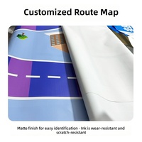 Carte de la structure de compétition imprimée UV personnalisée en tissu, pour la conception de piste de course pour robot IA, véhicule intelligent et drone de suivi de trajectoire