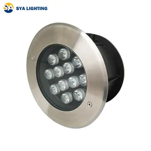 SYA-302 yüksek güç su geçirmez ip65 toprak gömülü lamba açık inground sel uplight led yeraltı