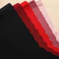 Ensemble de 5 pièces de sous-vêtements pour femmes, style euro-américain, sans couture, respirant, couleur rouge unie, en coton tricoté/nylon