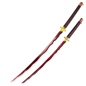 Venta caliente Kidults juegos de rol <span class=keywords><strong>Okina</strong></span> Rivers sangre espada de madera hecha a mano accesorios juguete Katana espadas para Cosplay jugando niños - Product Image 4
