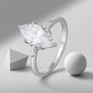Bague Moissanite Argent 925 Bague Moissanite Minimaliste Femme Peut être Personnalisée Comme Bague de Couple - Product Image 5