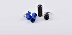 Wholesale Mini Travel Pill Holder Portable Mini Aluminium Pill Organizer Case Container Small Pocket Pill Box Keychain - Product Image 4