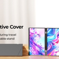 Portatile doppio triplo Touch Monitor pieghevole impilato schermo per Laptop Extender compatibile USB-C Android Windows IPS nuovo capacitivo