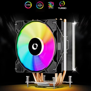ZeroMaster 4 أنبوب حرارة برج CPU مبرد 12 فولت PWM LED RGB للألعاب مشعاع كمبيوتر لـ Intel iو 12V PWM LED RGB للألعاب