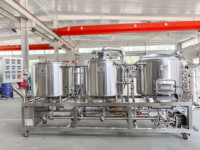 Chaîne de brassage 3 cuves 250L Série Micro Brasserie Équipement de brassage artisanal à domicile Machine à brasser de haute qualité