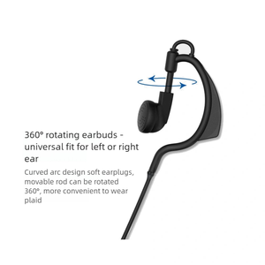 Auricular Universal <span class=keywords><strong>Baofeng</strong></span> para <span class=keywords><strong>Walkie</strong></span> <span class=keywords><strong>Talkie</strong></span>, Profesional, con Cable de Goma Electrochapado, Hebilla Plateada Tipo K, ODM - Product Image 5